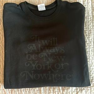 New York or nowhere black crewneck